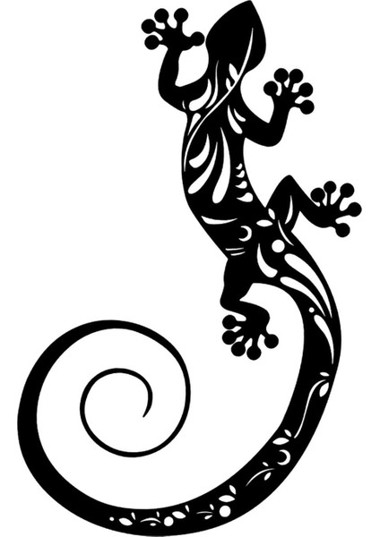 Metal Gecko I Modern Dekorasyonu Patio Çiti Için (Yurt Dışından)