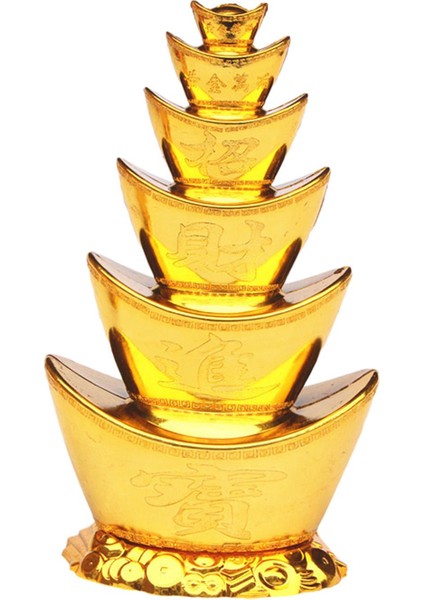 Heykel 2024 Yıl Dekor Fortune Heykelcik Oturma Odası Için 6 Katlı Külçeler (Yurt Dışından) fırsatları