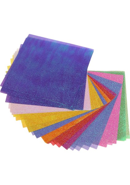 50 Parıltı Kağıt Parlak Inşaat 10X10X0.1CM (Yurt Dışından)