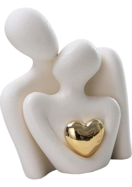 Günü Için Sarılma Çifti Heykelciği Ev Üstü Dekorasyonu Odası (Yurt Dışından)