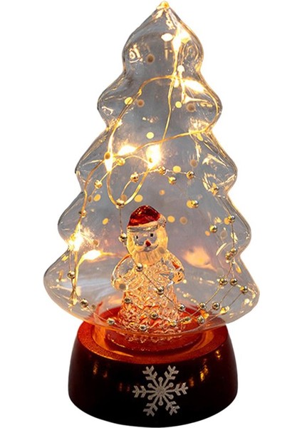 LED Işıklı Küçük Cam Ğı ( Değil) Kumandalı Noel Baba (Yurt Dışından)