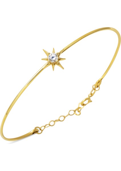 Kuzey Yıldızı 14 Ayar Ince Spor Bilezik