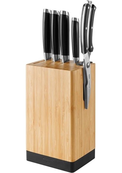 Graphite Bambu Bloklu 5 Parça Bıçak Set