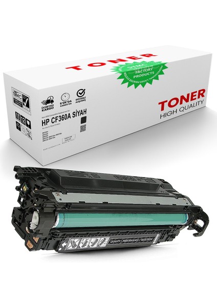 Hp CF360A Siyah Muadil Toner /WB/508A/M552DN/M553N/M577DN/M577F