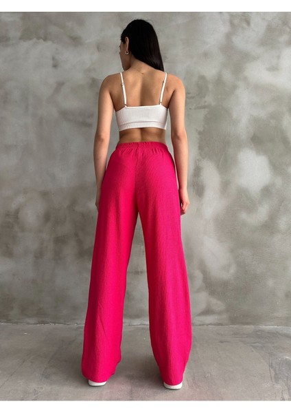 Kadın Beli Lastikli Palazzo Pantolon indirimleri