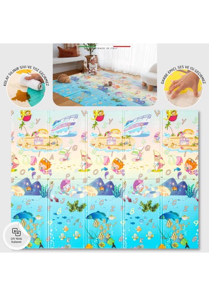 Mare Katlanabilir Oyun Matı Oyun Halısı 150X200X1 cm XFD114 Mare