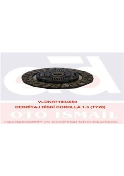 803559 Debriyaj Diski Corolla 1.3 TY28 3125001010