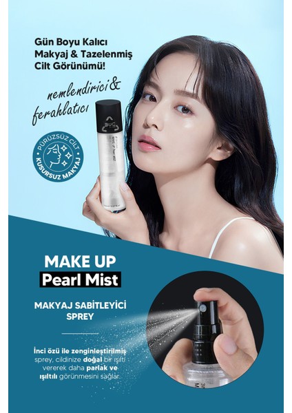 Inci Özlü Aydınlatıcı Etkili Makyaj Sabitleyici Sprey Make Up Pearl Mist 150 ml