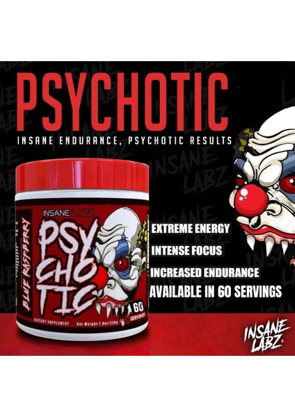 Psychotic Preworkout 216 gr 35 Servis