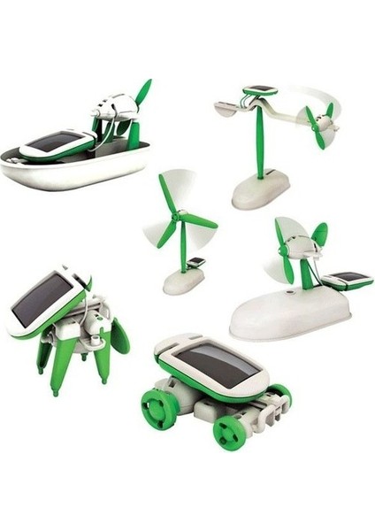 Güneş Enerjili Robot Oluşturma Seti Solar Kit (6 In 1)