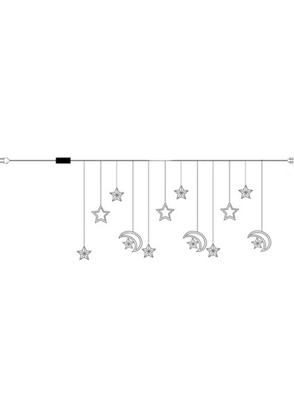 Noel Ayı Yıldız Pencere Peri Işık Dizisi USB ve Pil ile Çalışan Iç Mekan Yatak Odası Sıcak Renk (Yurt Dışından)