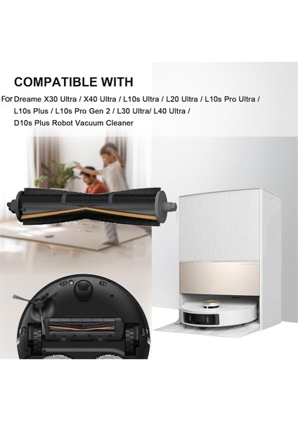 X40, X30 Pro, X20, L10S Ultra, L20 L10 Plus Anti-Saç Tricut Fırça Vakum Aksesuarı (Yurt Dışından) modelleri