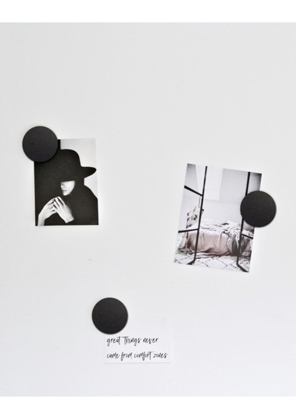 Yuvarlak Modelli Siyah 6'lı Magnet