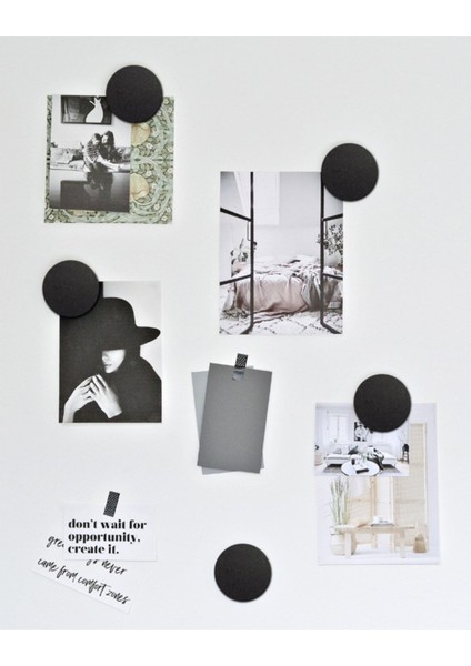 Yuvarlak Modelli Siyah 6'lı Magnet fiyatları