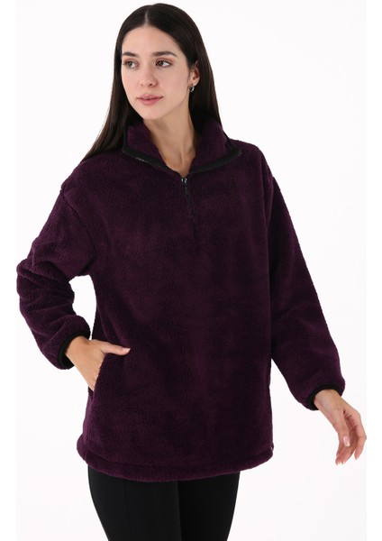 Cheer Casual Kadın Peluş Mont Mor fiyatları