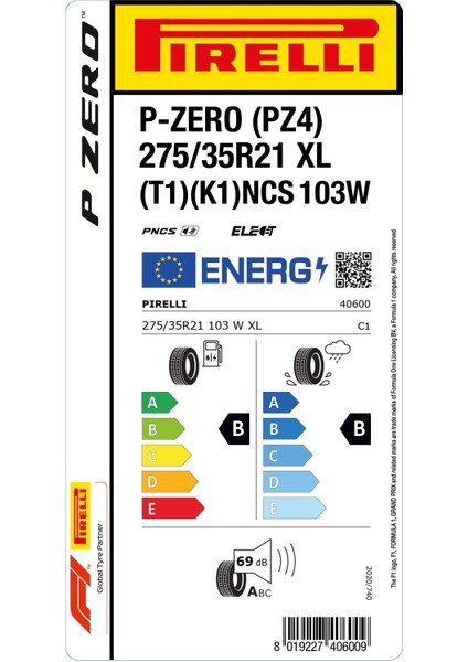 275/35 R21 103W Xl P-Zero Elect Pncs (Pz4) (T1) (K1) Oto Yaz Lastiği (Üretim Yılı: 2024) fiyatları