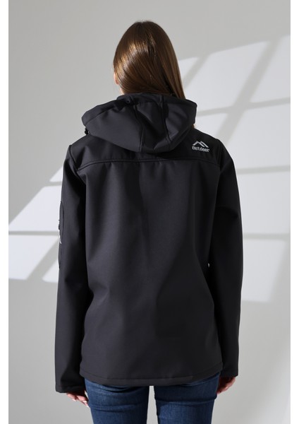 Kadın Su Geçirmez Kumaş Içi Polar Çıkartılabilen Fermuarlı Kapüşon 5 Cepli Boydan Fermuarlı Softjel Mont indirimleri