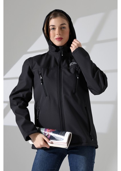 Kadın Su Geçirmez Kumaş Içi Polar Çıkartılabilen Fermuarlı Kapüşon 5 Cepli Boydan Fermuarlı Softjel Mont fiyatları