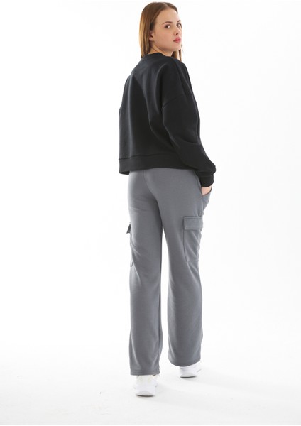Kadın/ Kargo Cepli / Bol Paça Pantalon