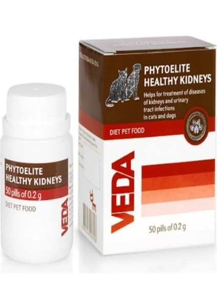 Vet Phytoelite Healthy Kıdneys Kedi&köpek Gıda Takviyesi 50 Tablet