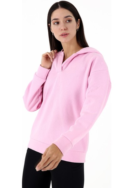 Elegance Kadın Spor Sweatshirt Pembe