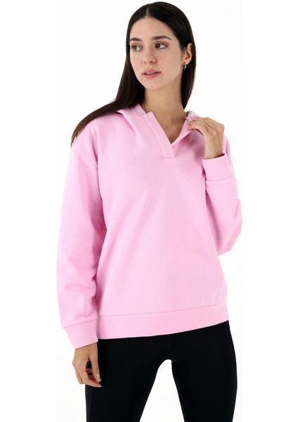 Elegance Kadın Spor Sweatshirt Pembe