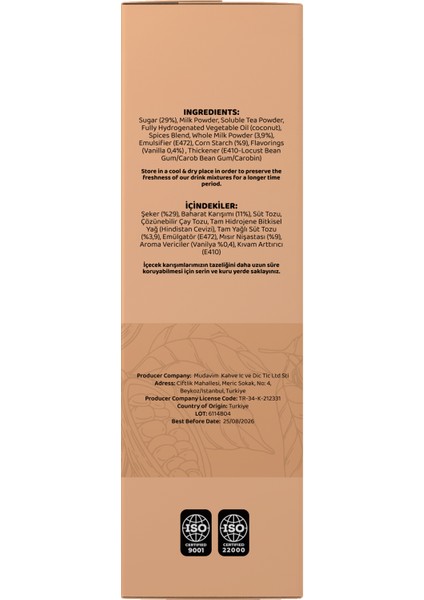 Chai Tea Mix modelleri
