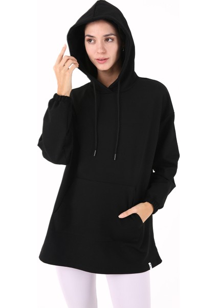 Empress Kadın Kapüşonlu Sweatshirt Siyah
