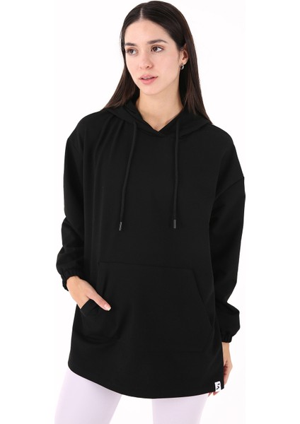 Empress Kadın Kapüşonlu Sweatshirt Siyah