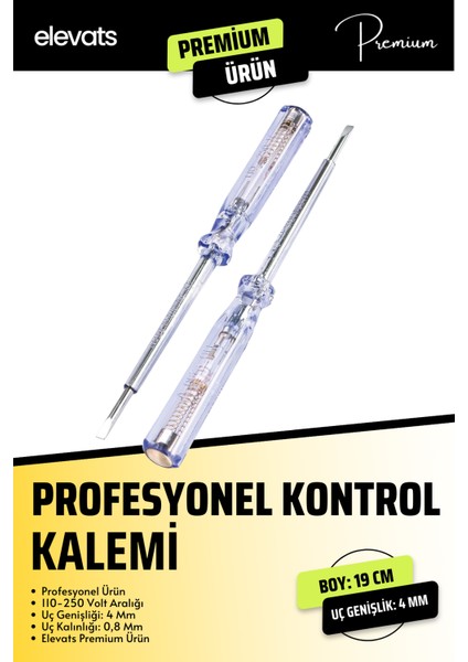 Premium Profesyonel Elektrik Kontrol Kalemi