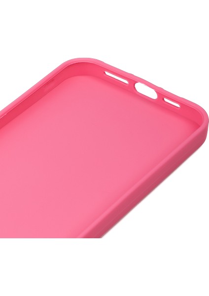 Apple iPhone 15 Pro Kılıf Mat Renkli Yumuşak Kalın Sağlam Silikon Kılıf Biye Pembe modelleri