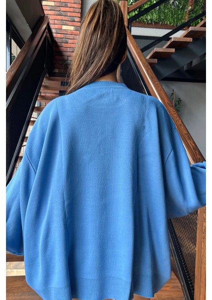 Kadın Oversize Balon Kol Triko Kazak P-035426 indirimleri