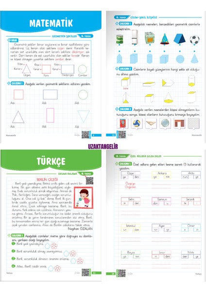 Süper Güç 1. Sınıf Eğlendirerek Öğreten Tüm Dersler Seti 8 Kitap