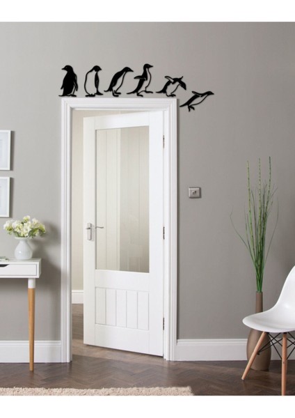 Penguen Desenli Duvar Dekoru