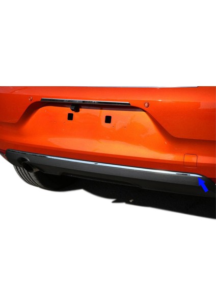 Renault Clio 5 Krom Arka Tampon Çıtası 2019 2020 2021 2022 2023 2024 2025