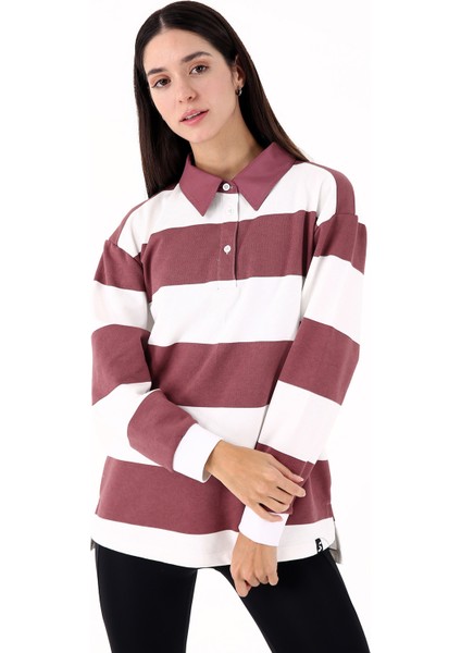 Luxe Kadın Casual Sweatshirt Bordo fiyatları