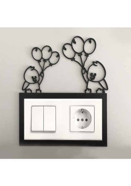2'li Çocuk Odası Priz Çerçevesi