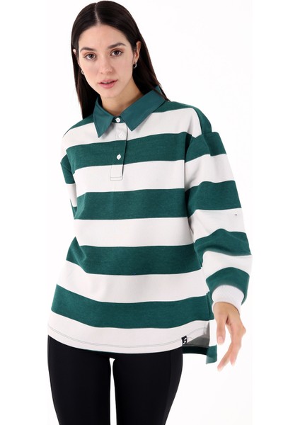 Luxe Kadın Casual Sweatshirt Yeşil