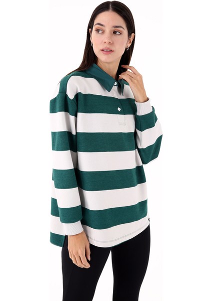 Luxe Kadın Casual Sweatshirt Yeşil