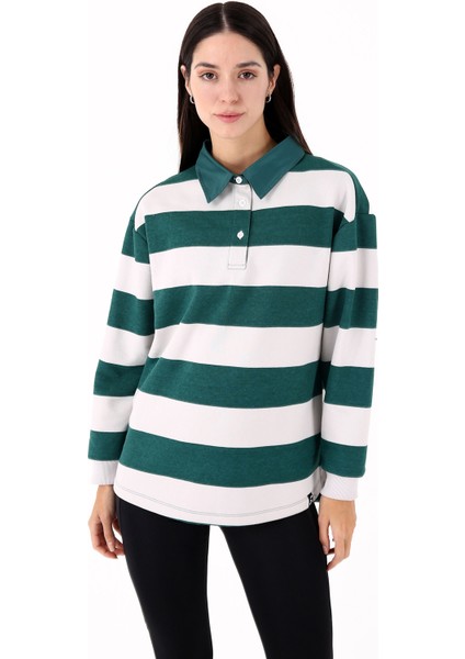 Luxe Kadın Casual Sweatshirt Yeşil