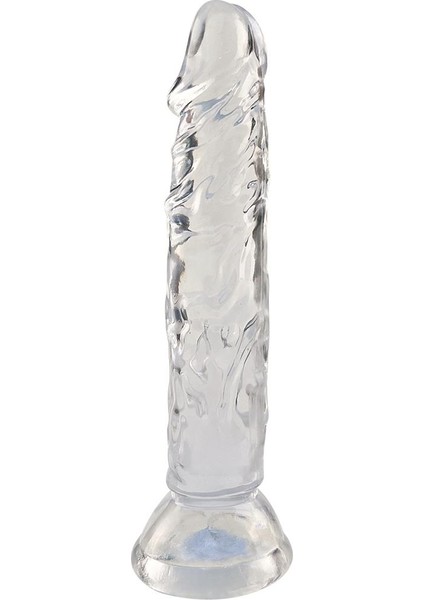 Şeffaf Silikon Gerçekçi Dildo 14CM
