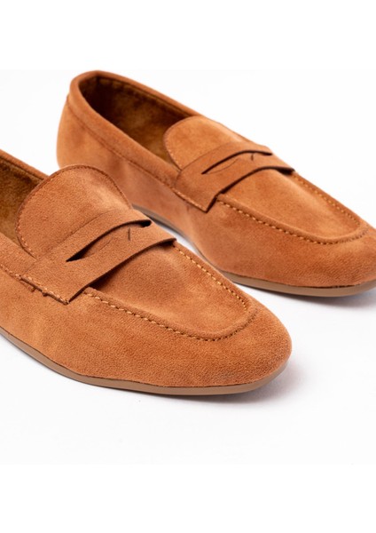 302 Taba Süet Günlük Kadın Babet modelleri