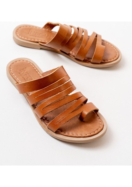169-082 Taba Ortopedik Hakiki Deri Kadın Terlik fiyatları