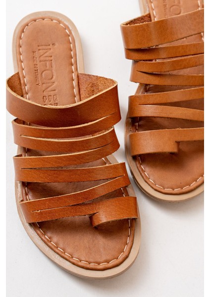 169-082 Taba Ortopedik Hakiki Deri Kadın Terlik modelleri