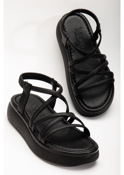 24413-841 Siyah Dolgu Topuk Kadın Sandalet indirimleri