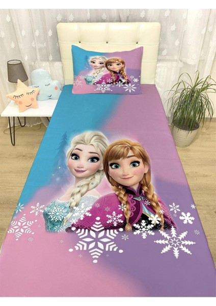 Elsa 16 Desenli Yatak Örtüsü ve Yastık