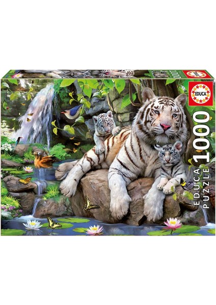 Puzzle 1000 Parça Bengal White Tigers 14808