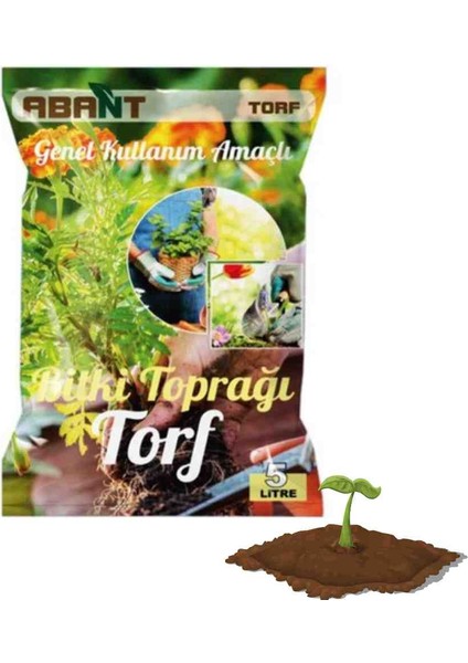Dış Mekan Ağaçları Için Genel Kullanım Amaçlı Torf Toprak 5 Litrelik