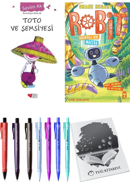 Robit 3 Gıcırtılı Bir Macera ve Toto ve Şemsiyesi 2li Set