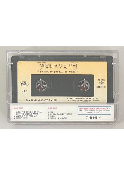 Megadeth So Far, So Good... So What! Kaset